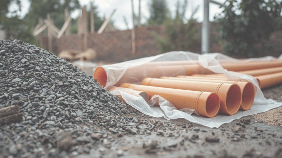 Jakie materiały są potrzebne do budowy drenażu?