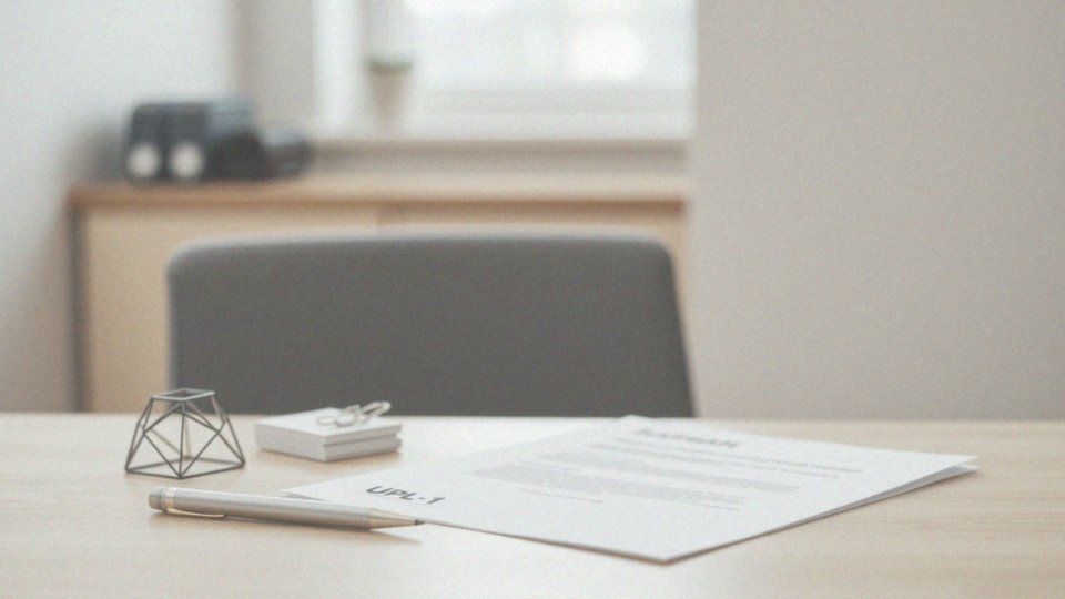 Co powinien zawierać formularz UPL-1?